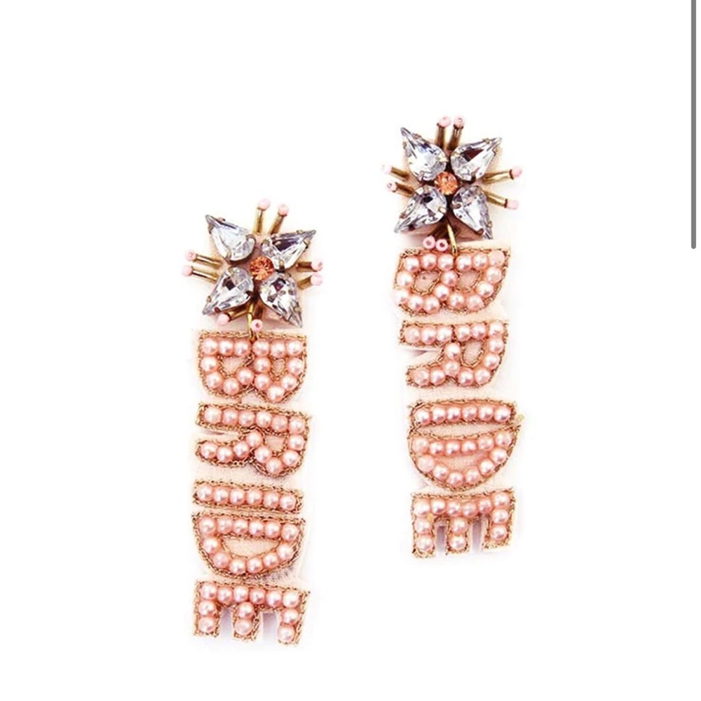 Pink Bride Earrings